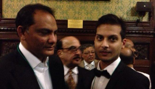 Privilege to meet Mohammad Azharuddin @ Political and Public Awards in London